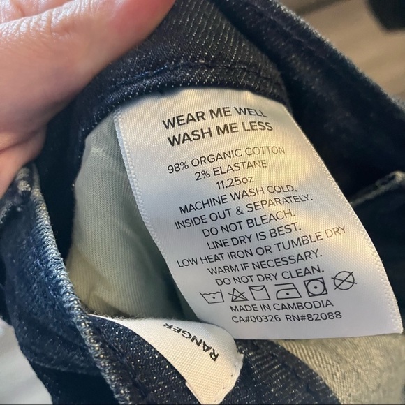 OUTLAND Denim Ranger Slim Tapered Jeans In Bondi Blue - Picture 12 of 13